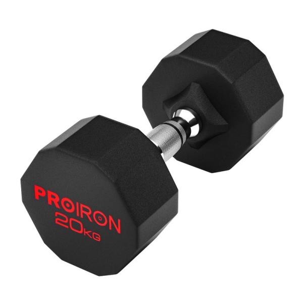 PROIRON 鋼 ダンベル だんべる 20kg 1個 ?? dumbelll set 家庭用および...