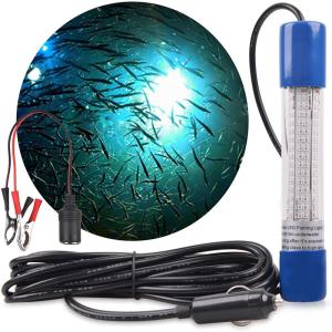 集魚灯 集魚ライト led水中ライト 水中集魚灯 釣り 高光度180leds水中灯 12v 24v IP68 6Mコード ブルー プラグ付