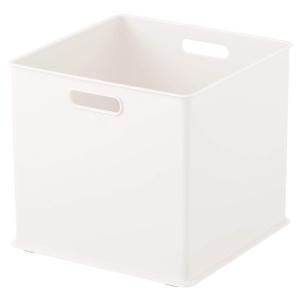 サンカ インボックス 収納ボックス 横型 フルサイズ ホワイト (幅26.3x奥行26.3x高さ23.6cm) 横置きカラーボックスにぴった｜pochon-do