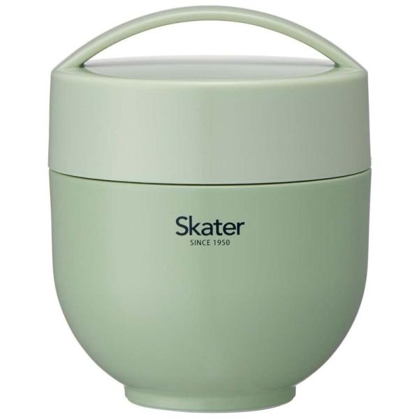 スケーター(Skater) 保温弁当箱 丼型 ランチジャー くすみグリー 540ml LDNC6AG