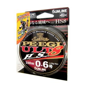 サンライン(SUNLINE) PEライン ソルティメイト PEエギ ULT HS8 180m 0.6号 4.5kg 8本 ホワイト・ピンク・｜pochon-do