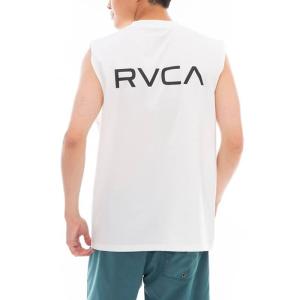 ルーカ RVCA タンクトップ メンズ RVCA SURF TANK ラッシュガード BD041856 WHT （ホワイト/Ｍ/Men's）｜pochon-do