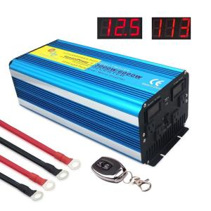 LVYUAN（リョクエン）インバーター 正弦波 12V 3000W 最大 6000W リモコン機能付...