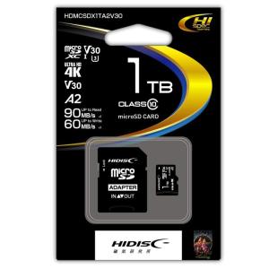 HIDISC 超高速microSDXCカード 1TB CLASS10 UHS-I Speed class3, A2対応 HDMCSDX1TA｜pochon-do