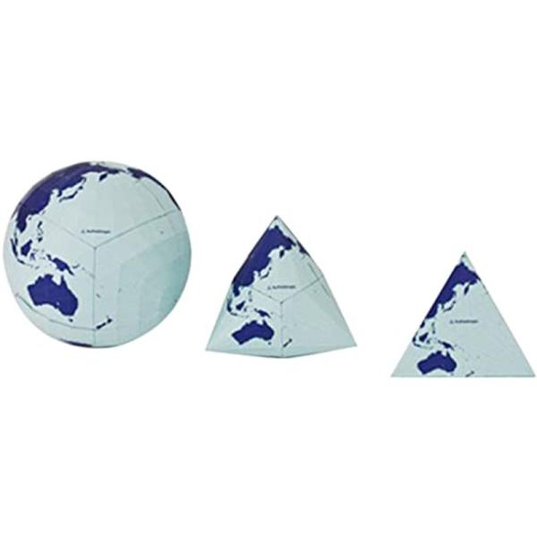 AuthaGraph Globe オーサグラフ・グローブ 紙のパーツを組み立てて作る地球儀