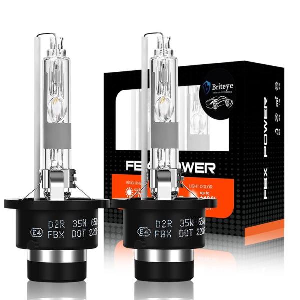 Briteye(まぶしい) 35W D2R HID ヘッドライトバルブ 8000K 純正交換用 バル...