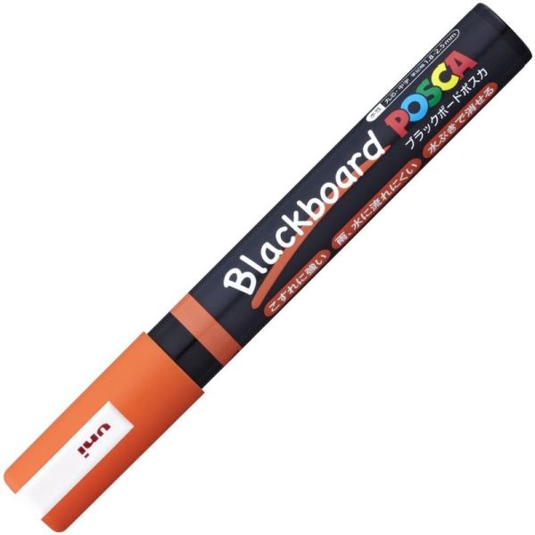 三菱鉛筆 水性ペン ブラックボードポスカ 中字 PCE2005M1P.4 橙 10本