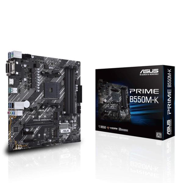 ASUS AMD B550 搭載 AM4 対応 マザーボード PRIME B550M-K Micro...