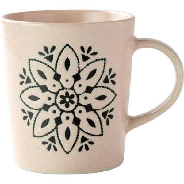 みのる陶器 美濃焼 Moroccan(モロッカン) マグカップ ピンク φ8×H8.5cm