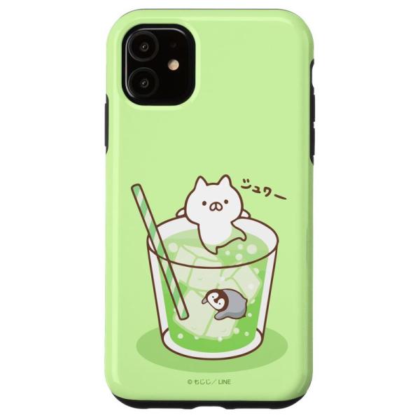 iPhone 11 ねこぺん日和 メロンソーダ スマホケース