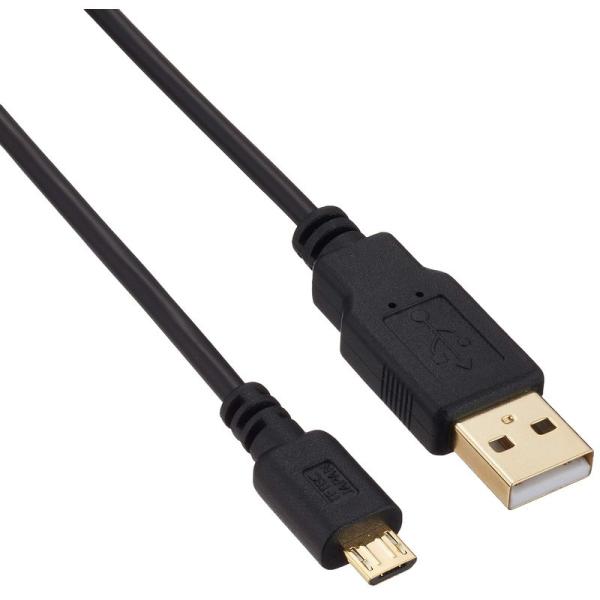 変換名人 MicroUSB ケーブル 5m 低損失アルミシールドケーブル、金メッキ端子採用 USB2...