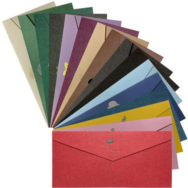 封筒 レターセット 16枚セット 洋封筒 おしゃれ かわいい 紙封筒 メッセージカード/ポストカード...