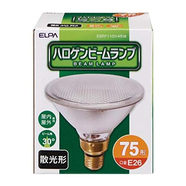 エルパ (ELPA) ハロゲンビームランプ散光 照明 電球 500lm 45W E26 EBRF11...