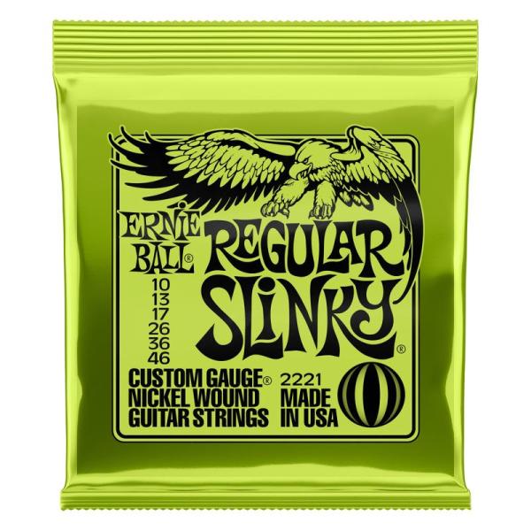 正規品 ERNIE BALL 2221 エレキギター弦 (10-46) REGULAR SLINKY...