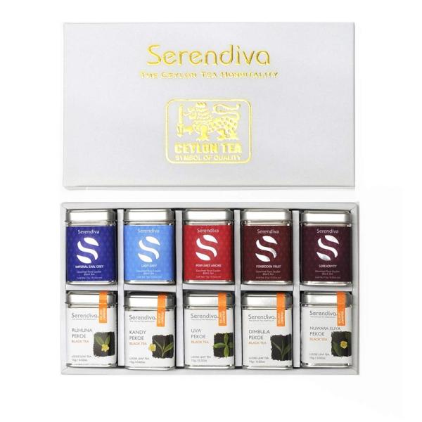 Serendiva セイロン紅茶の旅 10ミニ缶セレクション (無農薬・カフェインレス)