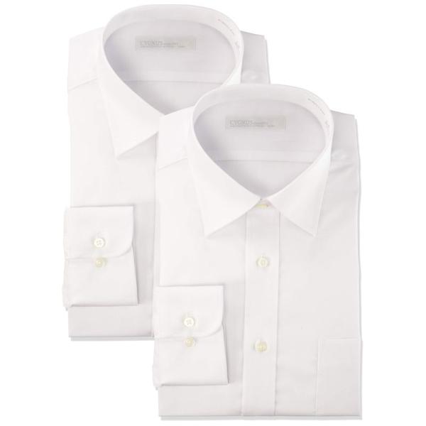 ヤマキ シグナス 2枚セット 超形態 安定 ワイシャツ メンズ GYD001 000-ホワイト-セミ...