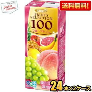 エルビー フルーツセレクション フルーツセブン100 200ml紙パック 24本