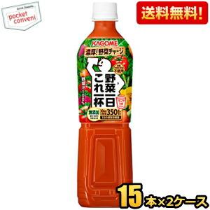 送料無料 カゴメ 野菜一日これ一杯 720gスマートペットボトル 30本 (15本×2ケース) 野菜一日これ一本の大容量版｜pocket-cvs