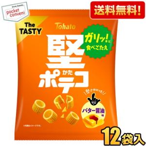 送料無料ケース販売 東ハト 51g 堅ポテコ バター醤油味 12袋入 スナック菓子 まとめ買い｜pocket-cvs