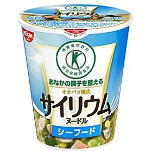 日清 サイリウムヌードル シーフード 49g×12食入 (おなかの調子を整える) (特保 トクホ 特定保健用食品) 爆買
