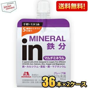 期間限定特価 森永 inゼリー マルチミネラルイン 鉄分 180g 72個(36個×2ケース) (ス...