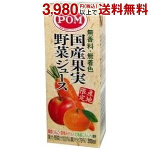 えひめ飲料 POM（ポン） 国産果実野菜ジュース 200ml紙パック 24（12×2）本｜pocket-cvs