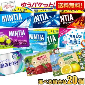 ゆうパケット送料無料:20個セット ミンティア 選べる組合せ 50粒×20個(10個×2) MINTIA ミント タブレット菓子 まとめ買い｜pocket-cvs