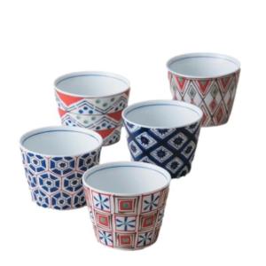 蕎麦猪口【骨董品】山水文染付 2コセット : アンティークフォンデュ