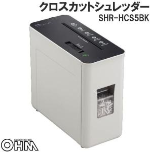 OHM クロスカットシュレッダー SHR-HCS5BK｜pocketcompany