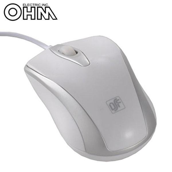 光学式マウス ホワイト USB 3ボタン 軽量 有線 疲れにくい PC周辺機器 マウス