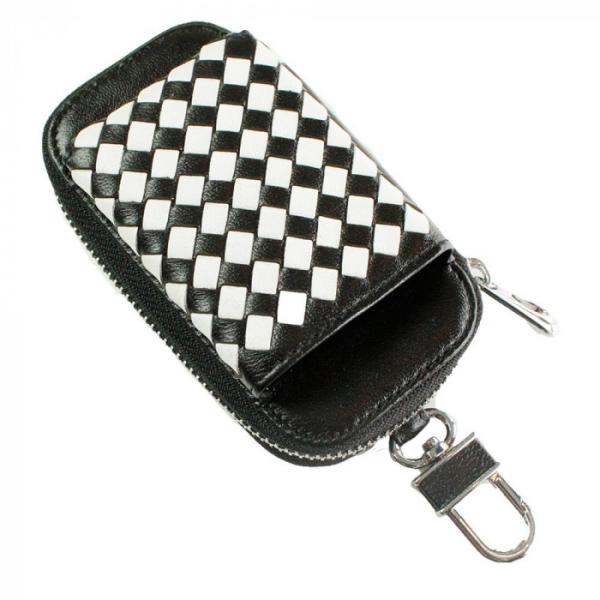 AWESOME(オーサム)　加熱式タバコケース　タバコ入れ付き　クロスシリーズ　ブラック×ホワイト　...