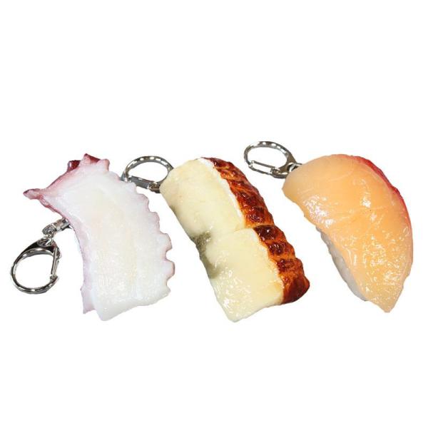 キーホルダー 寿司 3個セット 食品サンプル リアル 質感 日本土産 雑貨 おもしろ