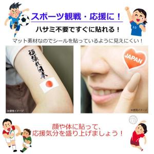 フェイス ボディシール スポーツ応援 日本 日...の詳細画像1