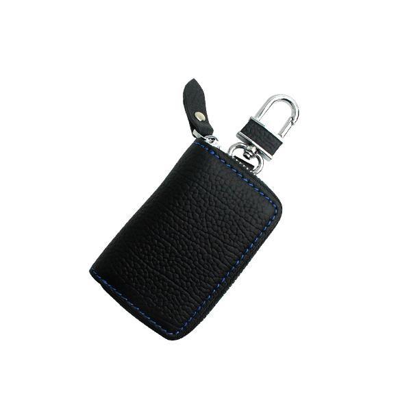 スマートキーケース 本革 キーホルダー プレゼント シンプル ブラック