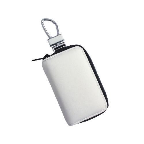 スマートキーケース ホワイト ダイバー素材 シンプルデザイン キーホルダー