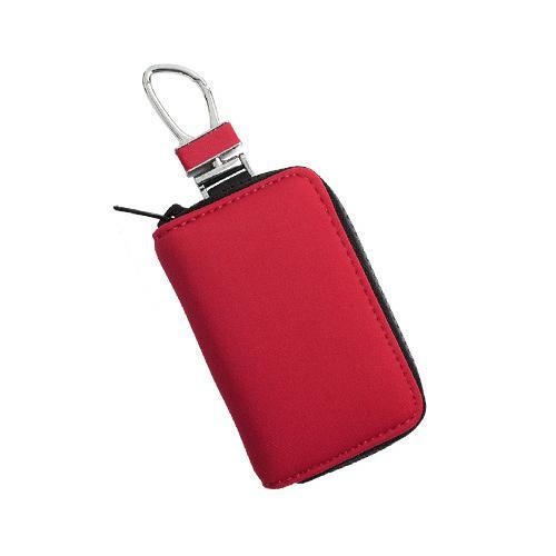 スマートキーケース レッド 50×80×20mm ダイバー素材 傷防止 小物入