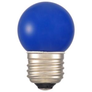 OHM LEDミニボール球装飾用 G40/E26/1.4W/4lm/青色 LDG1B-H 13C｜pocketcompany