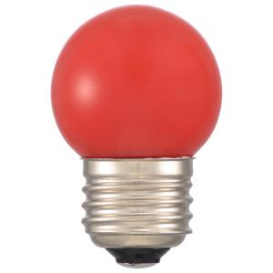 OHM LEDミニボール球装飾用 G40/E26/1.4W/9lm/赤色 LDG1R-H 13｜pocketcompany