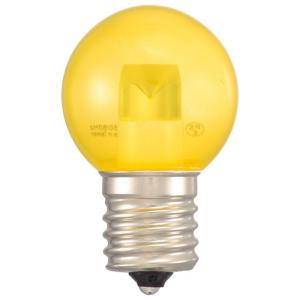 OHM LEDミニボール球装飾用 G30/E17/1.2W/52lm/クリア黄色 LDG1Y-H-E17 14C｜pocketcompany