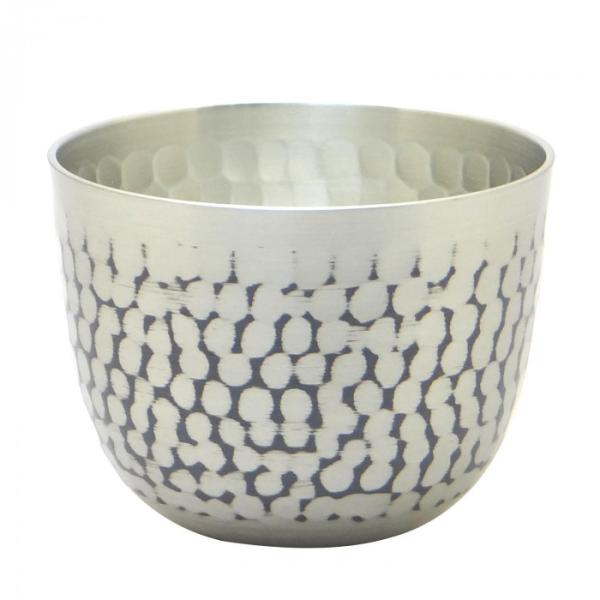 新光堂　銅製錫被仕上げ 鎚目 ぐい呑み 80ml　SA-0114