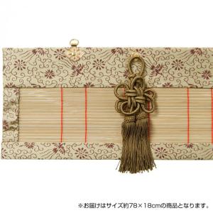 仏間用すだれ 78×18cm 竹皮ヒゴ 房付き ...の商品画像