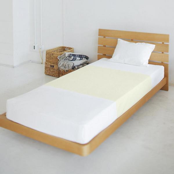 防水シーツ 90×150cm スーパーテック 耐塩素性 リネン洗濯対応 三層構造 クリーム