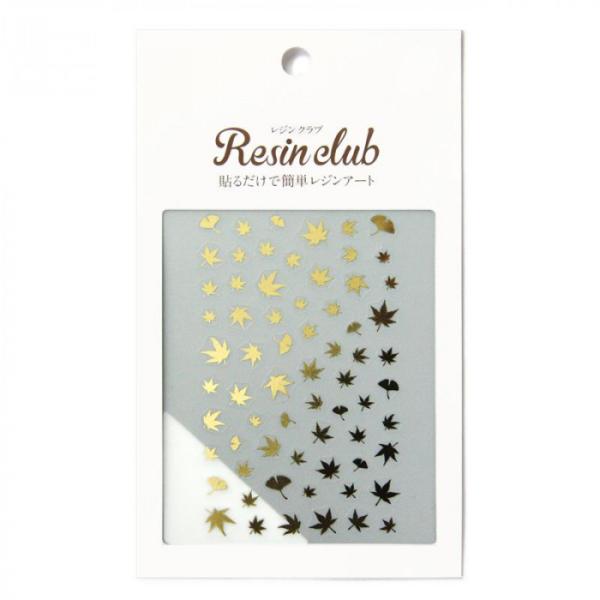 レジンシール 紅葉 ゴールド 封入パーツ 秋 デザイン クラフト アクセサリー