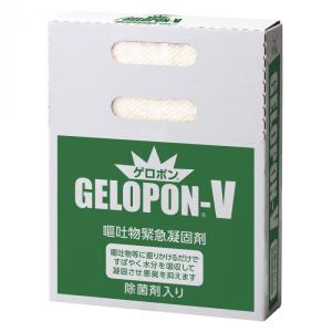 WHITE BEAR ホワイトベアー ゲロポン-V 除菌剤入り 凝固剤100g・アルコール製剤50ml No.177-W ×12個セット｜pocketcompany