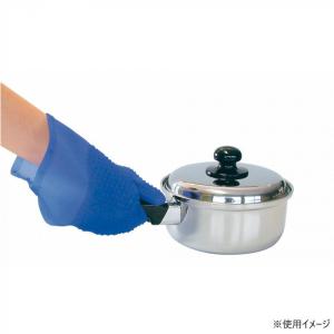 シリコンオーブンミトン 小 ブルー 鍋つかみ ...の詳細画像2