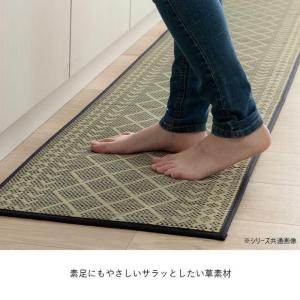 キッチンマット 60×270cm い草製 ウレ...の詳細画像2
