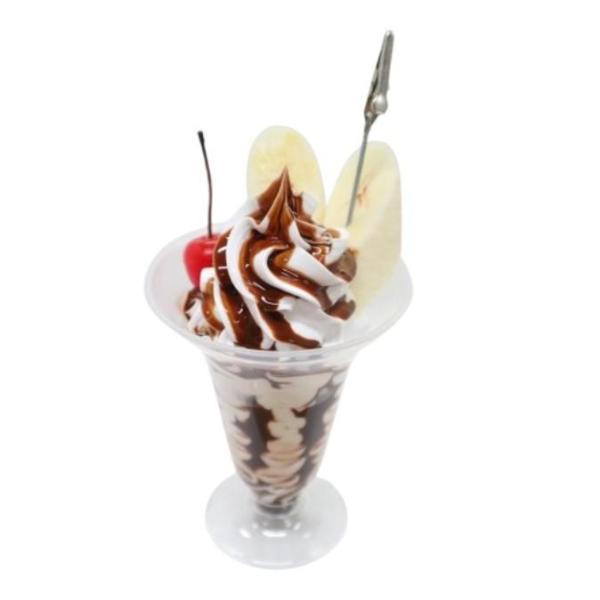 食品サンプル チョコレートパフェ クリップ付き リアル クオリティ 日本製