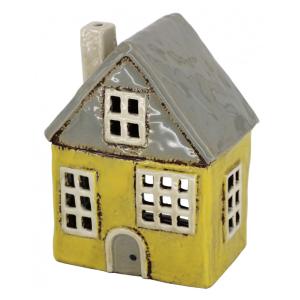 ランプシェード キャンドルハウス 陶器製 インテリア ヨーロッパ街並み