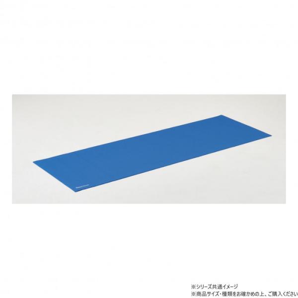ヨガマット ブルー 61×183×0.5cm 収納袋付 PVC製 ダイエット 運動