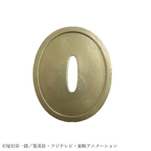 刀の鍔 ペーパーウェイト 真鍮製 桐箱入り キャラクター 記念品 インテリア